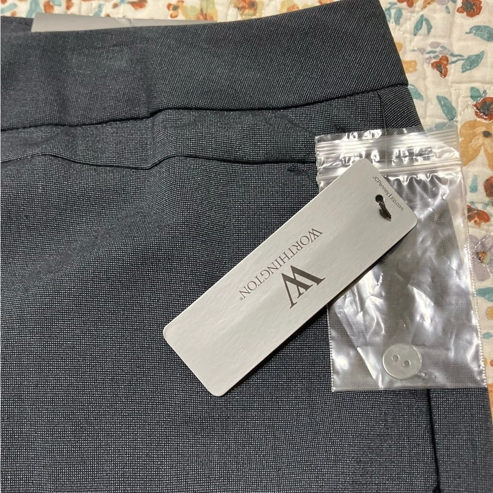 NWT! Worthington Slim Gray Dress Pants